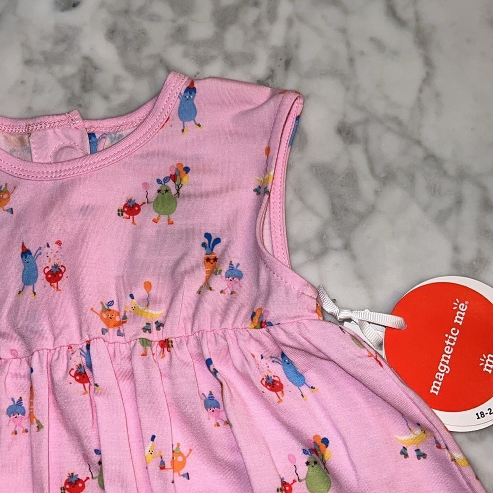 MAGNETIC ME BEET DRESS & BLOOMER SET 18/24M - Picture 5 of 7